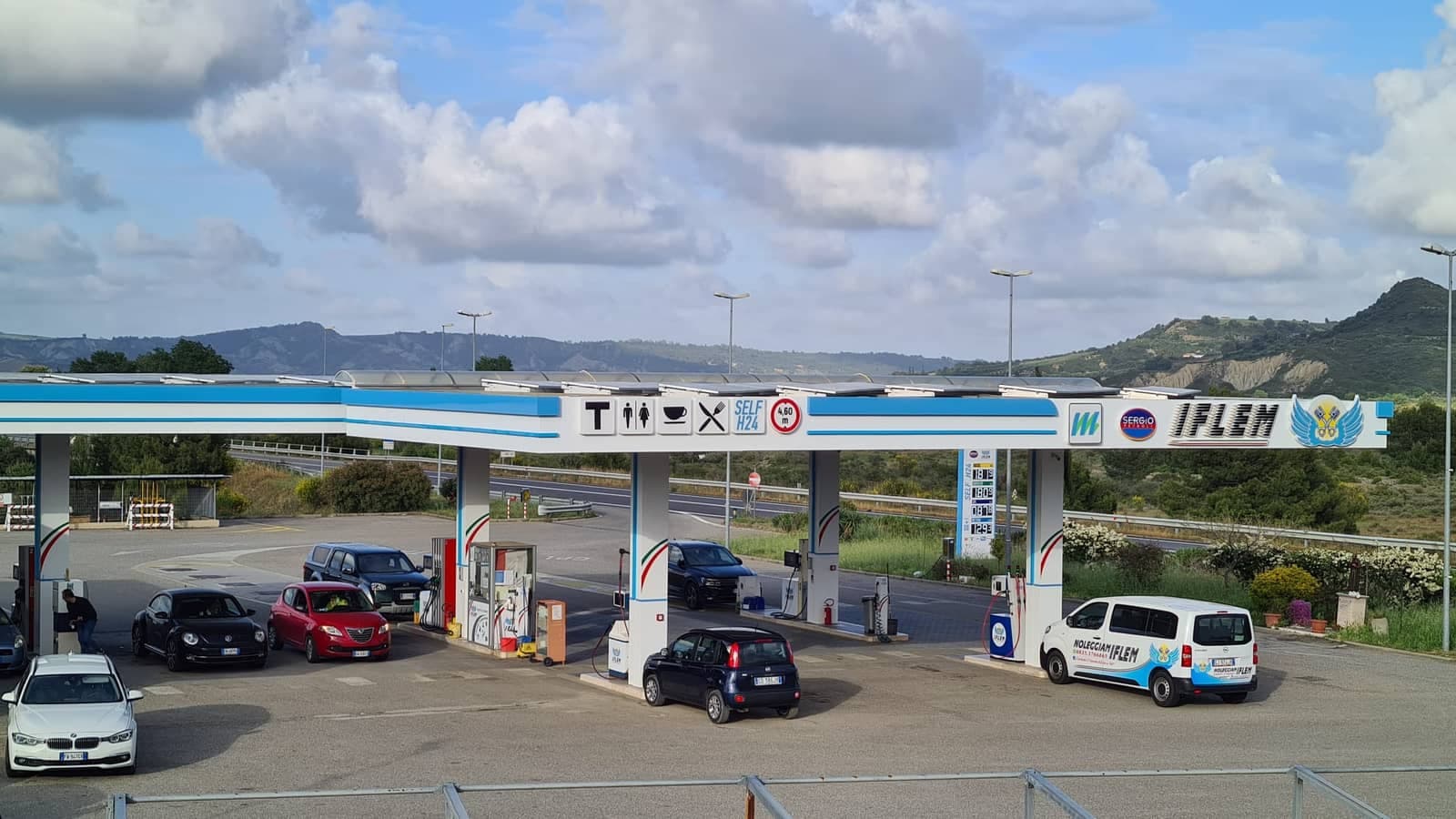 La stazione IFLEM sulla SS Sinnica